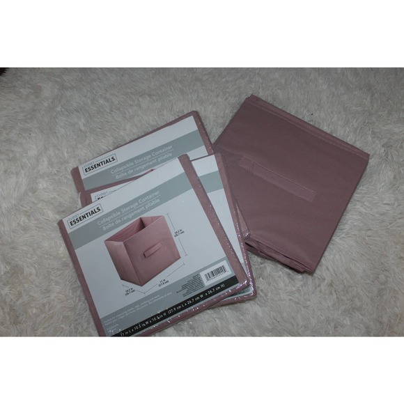 None Other - Blush Pink Storage Baskets
